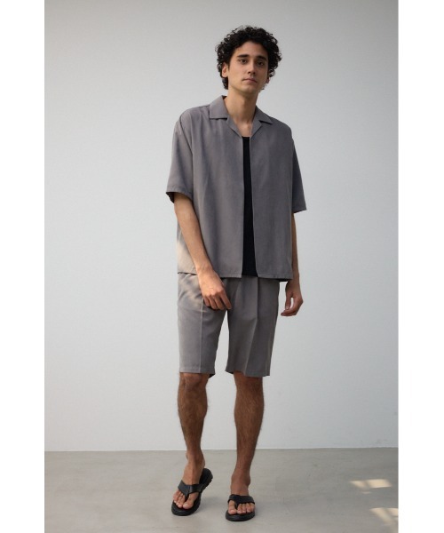 AZUL by moussy(アズールバイマウジー)の「接触冷感フェイクスウェードシャツトッパー(シャツ/ブラウス・メンズ・カーキ/グレー・FREE)」の5枚目の写真