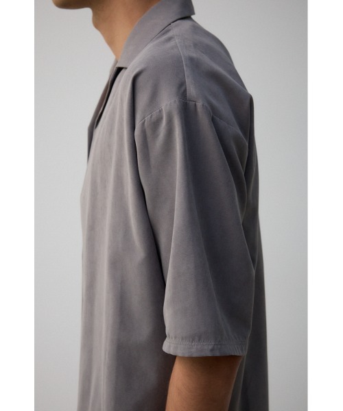 AZUL by moussy(アズールバイマウジー)の「接触冷感フェイクスウェードシャツトッパー(シャツ/ブラウス・メンズ・カーキ/グレー・FREE)」の9枚目の写真