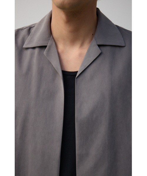AZUL by moussy(アズールバイマウジー)の「接触冷感フェイクスウェードシャツトッパー(シャツ/ブラウス・メンズ・カーキ/グレー・FREE)」の12枚目の写真