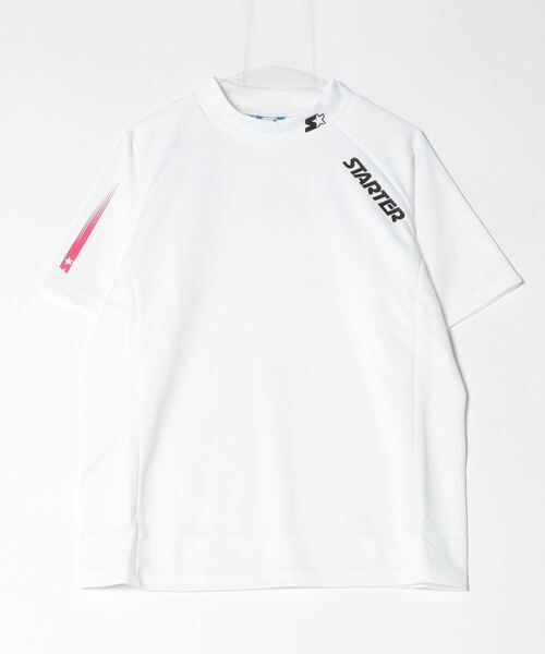 【STARTER GOLF】スターターゴルフ AQUATWIST(R)高伸縮ストレッチ カラフルモックネック半袖Tシャツ SG-123005