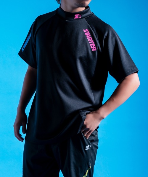 STARTER BLUE LABEL(スターターブルーレーベル)の「【STARTER GOLF】スターターゴルフ AQUATWIST(R)高伸縮ストレッチ カラフルモックネック半袖Tシャツ SG-123005(Tシャツ/カットソー・メンズ・ブラック/ピンク/オレンジ/ブルー/イエロー/ホワイト・M/S/XL/L/XS)」の21枚目の写真