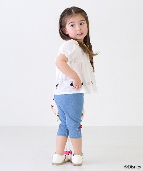 petit main（プティマイン）の「【Disney/接触冷感】6分丈レギンス（レギンス/スパッツ・キッズ・ライトピンク/ブラック/サックスブルー/キナリ・90cm/80ｃｍ/130cm/120cm/110cm/100cm）」の7枚目の写真