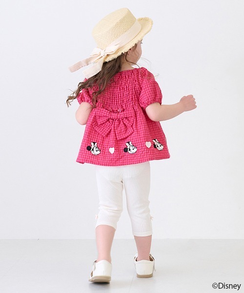 petit main（プティマイン）の「【Disney/接触冷感】6分丈レギンス（レギンス/スパッツ・キッズ・ライトピンク/ブラック/サックスブルー/キナリ・90cm/80ｃｍ/130cm/120cm/110cm/100cm）」の11枚目の写真