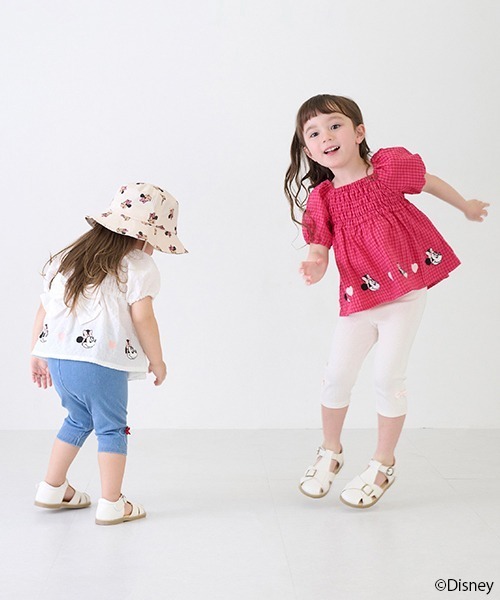 petit main（プティマイン）の「【Disney/接触冷感】6分丈レギンス（レギンス/スパッツ・キッズ・ライトピンク/ブラック/サックスブルー/キナリ・90cm/80ｃｍ/130cm/120cm/110cm/100cm）」の12枚目の写真