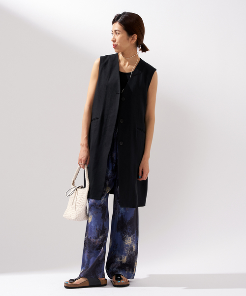 IENA（イエナ）の「リネンアセテートコクーンジレ（ベスト）」 - WEAR