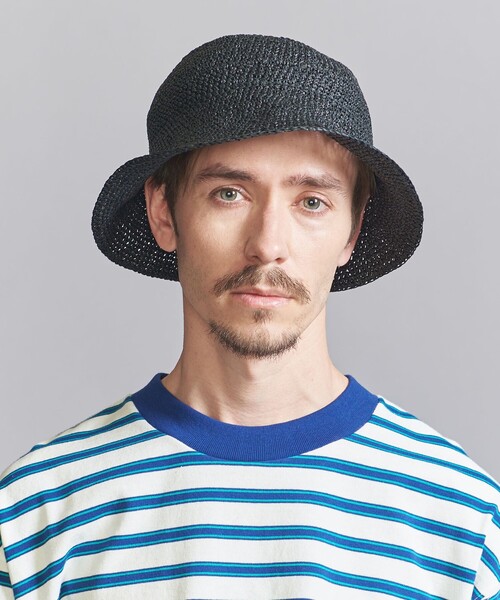 RACAL(ラカル)の「【別注】<Racal> チューリップ ニット ハット(ハット・メンズ・ブラック/ナチュラル・FREE)」の1枚目の写真