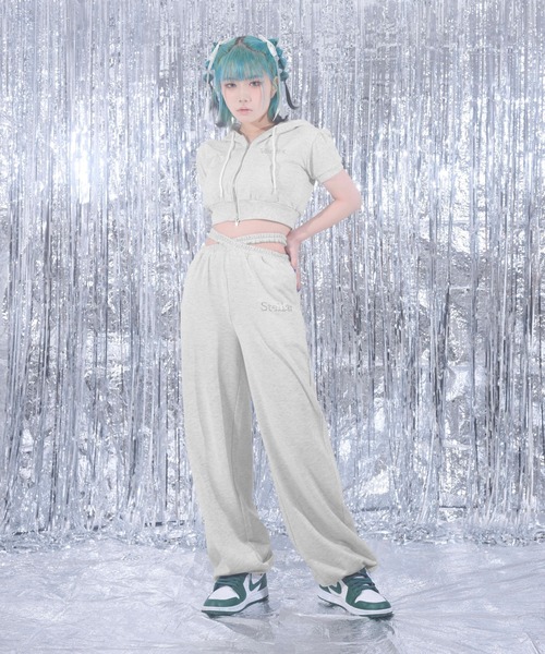 sedacle girl（セダクルガール）の「裏毛ラインストーンフーディー【SETUP着用可能】（パーカー・レディース・グレー/ブルー/ブラック/ピンク・FREE）」の18枚目の写真