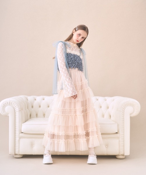 Lovilyn ラヴィリン　チュールロングワンピース Lovilyn（ラヴィリン）の「チュールロングワンピース