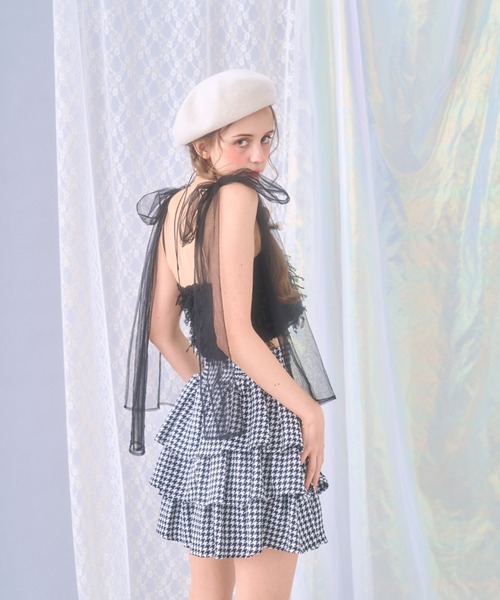 セール】リボンチュールビスチェ（キャミソール）｜Lovilyn