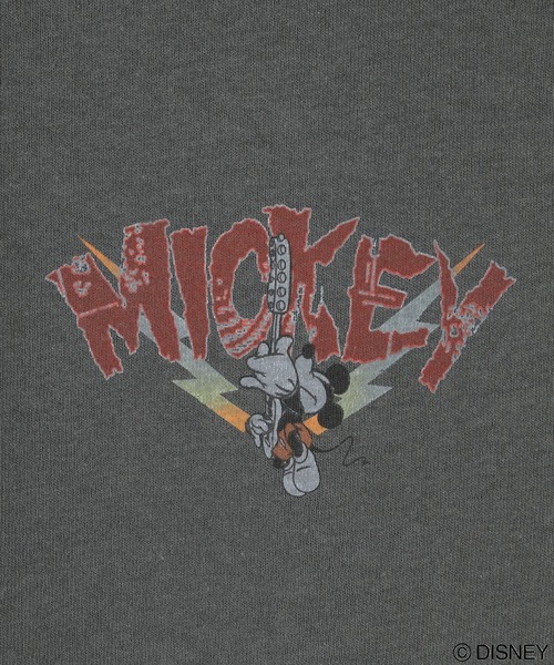 MICKEY MOUSE(ミッキーマウス)の「Mickey Mouse ミッキーマウス ユーズドライク ミッキー Tシャツ(Tシャツ/カットソー・レディース・グレー/ダークグレー/チャコール・M/L)」の10枚目の写真