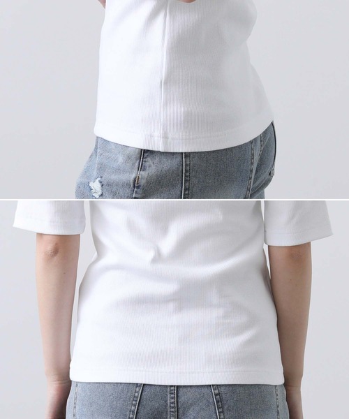 LEMINOR(ルミノール)の「別注ルミノアBDリブHSカットソー(Tシャツ/カットソー・レディース・オフホワイト/レッド系・FREE)」の15枚目の写真