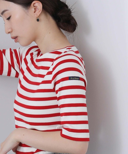 LEMINOR(ルミノール)の「別注ルミノアBDリブHSカットソー(Tシャツ/カットソー・レディース・オフホワイト/レッド系・FREE)」の22枚目の写真