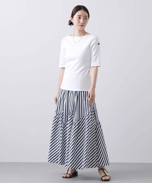 LEMINOR(ルミノール)の「別注ルミノアBDリブHSカットソー(Tシャツ/カットソー・レディース・オフホワイト/レッド系・FREE)」の8枚目の写真