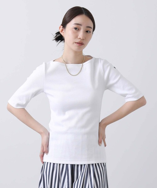 LEMINOR(ルミノール)の「別注ルミノアBDリブHSカットソー(Tシャツ/カットソー・レディース・オフホワイト/レッド系・FREE)」の7枚目の写真