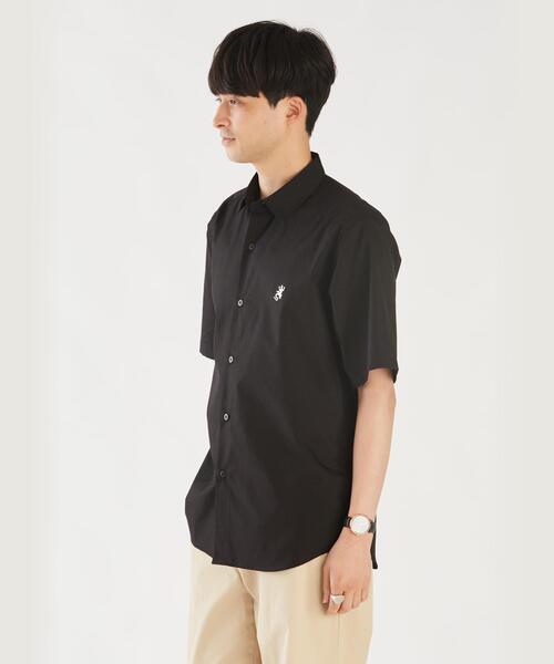 agnes b.（アニエスベー）の「メンズ アイコニック 刺繍 半袖 シャツ "Andy"（シャツ/ブラウス・メンズ・ブラック・38/40/36）」の7枚目の写真