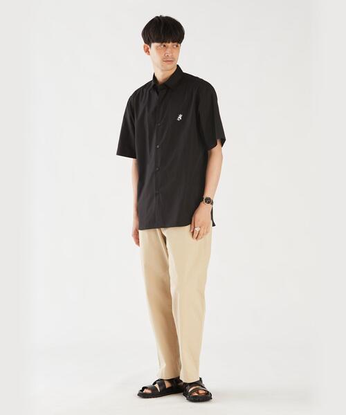 agnes b.（アニエスベー）の「メンズ アイコニック 刺繍 半袖 シャツ "Andy"（シャツ/ブラウス・メンズ・ブラック・38/40/36）」の5枚目の写真