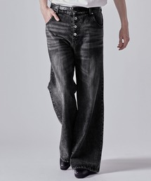 CLEL（クレイル）の「【CLEL】Vintage Design Pantalon Denim Pants/ヴィンテージデザイン パンタロンデニムパンツ（デニムパンツ）」