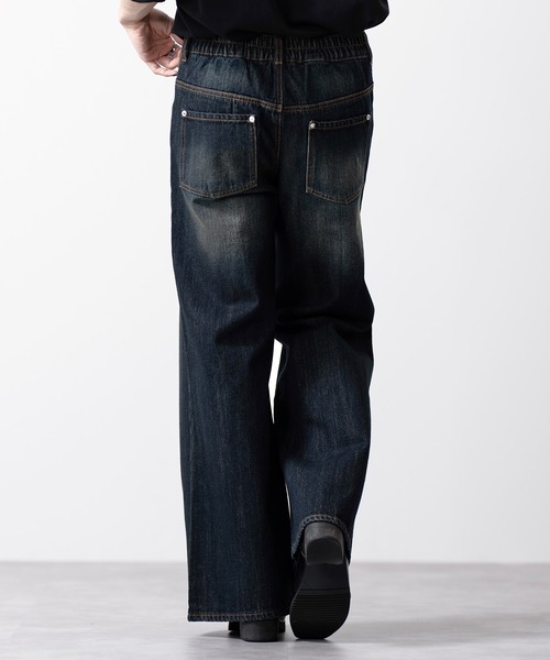 CLEL】Vintage Design Pantalon Denim Pants/ヴィンテージ