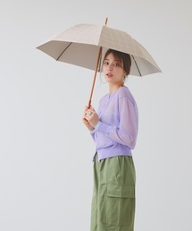 macocca（マコッカ）の「完全遮光 UVカット100% 日傘 Paraffi パラフィ チェック柄（長傘）」
