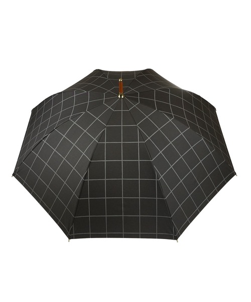 macocca（マコッカ）の「完全遮光 UVカット100% 日傘 Paraffi パラフィ チェック柄（長傘・レディース・チャコールグレー/アイボリー/グレイッシュベージュ/モカ・FREE）」の11枚目の写真