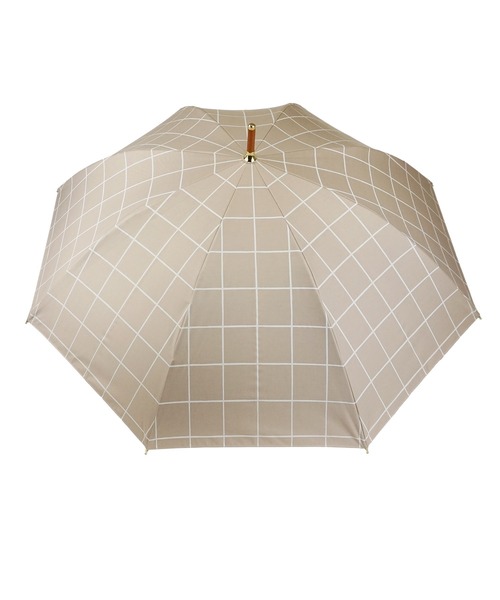 macocca（マコッカ）の「完全遮光 UVカット100% 日傘 Paraffi パラフィ チェック柄（長傘・レディース・チャコールグレー/アイボリー/グレイッシュベージュ/モカ・FREE）」の19枚目の写真