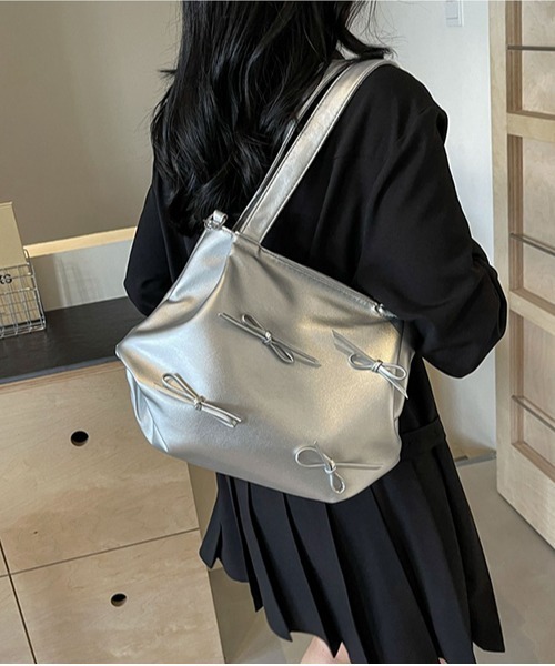【A4収納可能】3way bag／silver A4収納可能】3way bag／silver