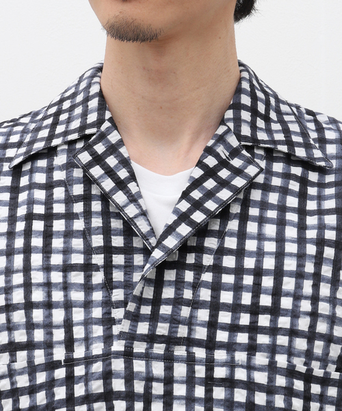 m's braque(エムズブラック)の「m's braque (エムズ ブラック) オーバーサイズスキッパー BBS-87(シャツ/ブラウス・メンズ・ホワイト・FREE)」の14枚目の写真