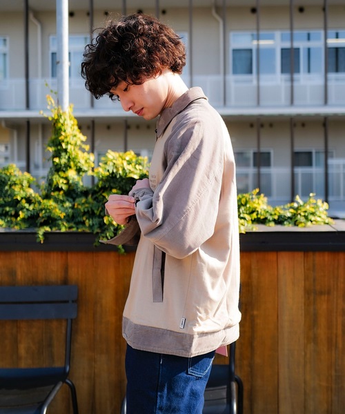 roial（ロイアル）の「JACKET/ROAIL(ロイアル)ラグランデザインスタンダードフィットジップアップブルゾン（ブルゾン・メンズ・ベージュ/グリーン/チャコールグレー・MEDIUM/LARGE/X-LARGE）」の21枚目の写真