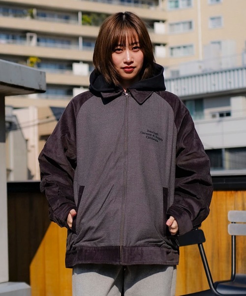 roial（ロイアル）の「JACKET/ROAIL(ロイアル)ラグランデザインスタンダードフィットジップアップブルゾン（ブルゾン・メンズ・ベージュ/グリーン/チャコールグレー・MEDIUM/LARGE/X-LARGE）」の22枚目の写真