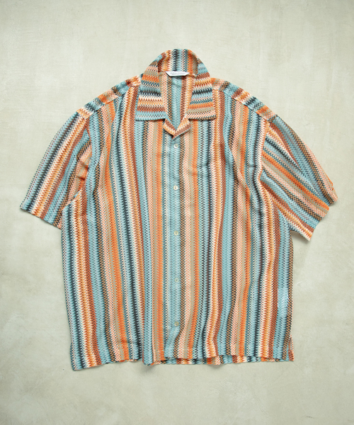 JOURNAL STANDARD(ジャーナルスタンダード)の「《追加》バルファレース オープンカラー S/Sシャツ(シャツ/ブラウス・メンズ・ベージュ/ブラック/サックスブルー・LARGE/MEDIUM)」の1枚目の写真