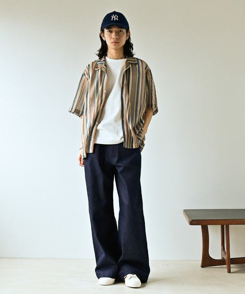 JOURNAL STANDARD(ジャーナルスタンダード)の「《追加》バルファレース オープンカラー S/Sシャツ(シャツ/ブラウス・メンズ・ベージュ/ブラック/サックスブルー・LARGE/MEDIUM)」の21枚目の写真