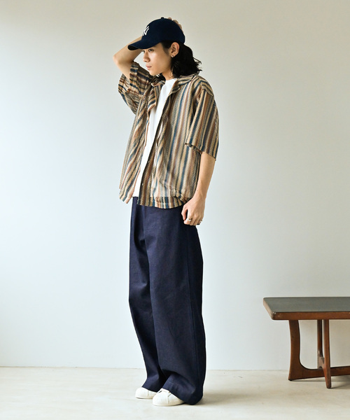JOURNAL STANDARD(ジャーナルスタンダード)の「《追加》バルファレース オープンカラー S/Sシャツ(シャツ/ブラウス・メンズ・ベージュ/ブラック/サックスブルー・LARGE/MEDIUM)」の20枚目の写真