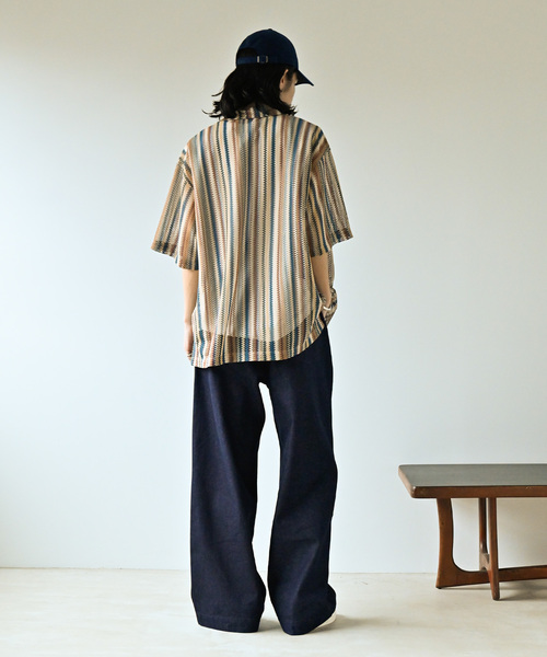 JOURNAL STANDARD(ジャーナルスタンダード)の「《追加》バルファレース オープンカラー S/Sシャツ(シャツ/ブラウス・メンズ・ベージュ/ブラック/サックスブルー・LARGE/MEDIUM)」の18枚目の写真