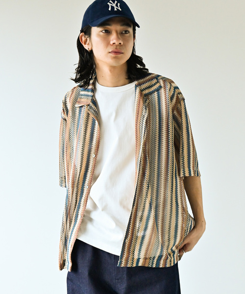 JOURNAL STANDARD(ジャーナルスタンダード)の「《追加》バルファレース オープンカラー S/Sシャツ(シャツ/ブラウス・メンズ・ベージュ/ブラック/サックスブルー・LARGE/MEDIUM)」の16枚目の写真