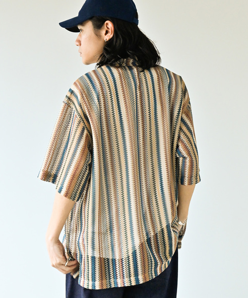 JOURNAL STANDARD(ジャーナルスタンダード)の「《追加》バルファレース オープンカラー S/Sシャツ(シャツ/ブラウス・メンズ・ベージュ/ブラック/サックスブルー・LARGE/MEDIUM)」の14枚目の写真