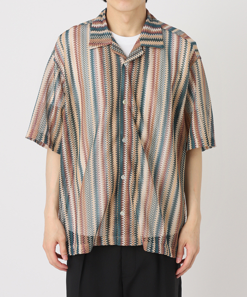 JOURNAL STANDARD(ジャーナルスタンダード)の「《追加》バルファレース オープンカラー S/Sシャツ(シャツ/ブラウス・メンズ・ベージュ/ブラック/サックスブルー・LARGE/MEDIUM)」の10枚目の写真