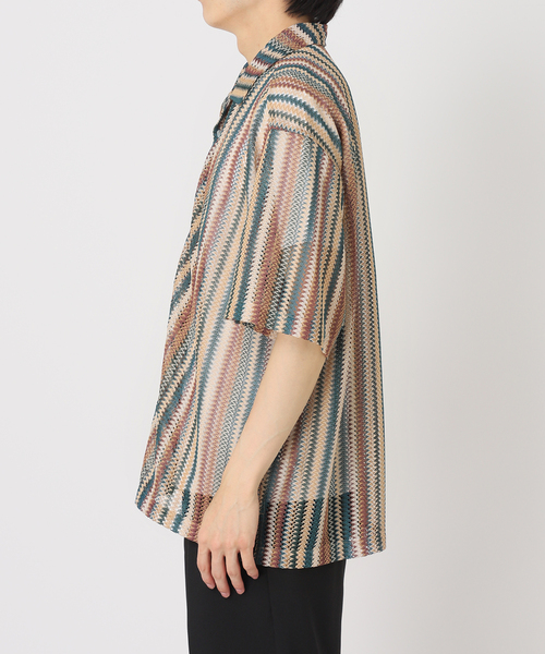 JOURNAL STANDARD(ジャーナルスタンダード)の「《追加》バルファレース オープンカラー S/Sシャツ(シャツ/ブラウス・メンズ・ベージュ/ブラック/サックスブルー・LARGE/MEDIUM)」の9枚目の写真