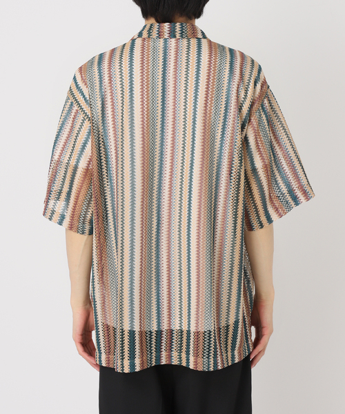 JOURNAL STANDARD(ジャーナルスタンダード)の「《追加》バルファレース オープンカラー S/Sシャツ(シャツ/ブラウス・メンズ・ベージュ/ブラック/サックスブルー・LARGE/MEDIUM)」の5枚目の写真