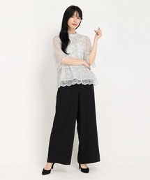 STRAWBERRY-FIELDS | ﾚｰｽﾌﾞﾗｳｽ*ﾊﾟﾝﾂｾｯﾄ(パンツドレス)