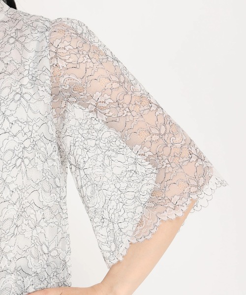 STRAWBERRY-FIELDS（ストロベリーフィールズ）の「ﾚｰｽﾌﾞﾗｳｽ*ﾊﾟﾝﾂｾｯﾄ（パンツドレス・レディース・ネイビー/ブラック系その他・2）」の7枚目の写真