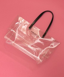 【Km】ADAM PATEK/ アダムパテック 【 BVOROUGH 】CLEAR LEATHER HANDLE PVC TOTE