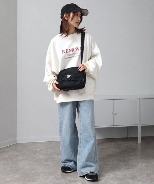 Reebok(リーボック)の「【Reebok/リーボック】ドローコード ショルダーバッグ(ショルダーバッグ・メンズ・ブラック/アイボリー/チャコール・FREE)」の20枚目の写真