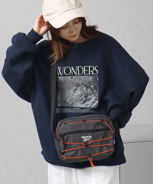 Reebok(リーボック)の「【Reebok/リーボック】ドローコード ショルダーバッグ(ショルダーバッグ・メンズ・ブラック/アイボリー/チャコール・FREE)」の22枚目の写真