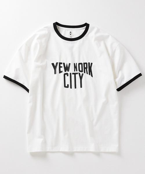 expansion(エクスパンション)の「EXPANSION / エクスパンション YEW JOHN T(Tシャツ/カットソー・メンズ・ホワイト/ネイビー・LARGE/X-LARGE)」の1枚目の写真