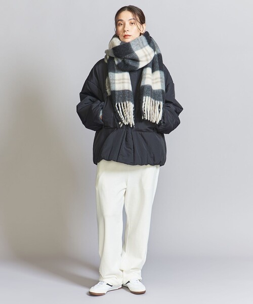 BEAUTY&YOUTH UNITED ARROWS(ビューティーアンドユースユナイテッドアローズ)の「チェック ストール(ストール/ショール・レディース・ブラック/ロイヤルブルー・FREE)」の4枚目の写真