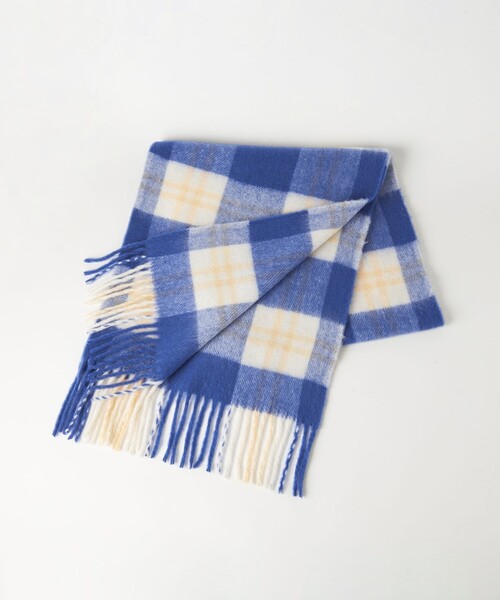 BEAUTY&YOUTH UNITED ARROWS(ビューティーアンドユースユナイテッドアローズ)の「チェック ストール(ストール/ショール・レディース・ブラック/ロイヤルブルー・FREE)」の6枚目の写真