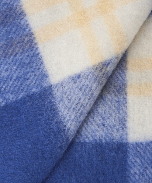 BEAUTY&YOUTH UNITED ARROWS(ビューティーアンドユースユナイテッドアローズ)の「チェック ストール(ストール/ショール・レディース・ブラック/ロイヤルブルー・FREE)」の9枚目の写真