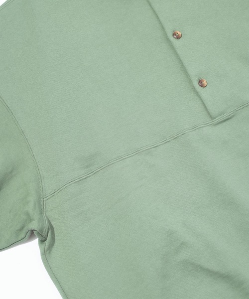 F/CE. （エフシーイー）の「F/CE. RE SWEAT POLO PO / エフシーイー リサイクル スウェット ポロ P/O（スウェット・メンズ・グリーン/チャコール/アイボリー・MEDIUM/LARGE/SMALL）」の9枚目の写真