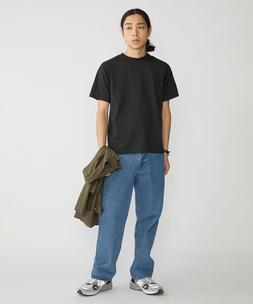 SHIPS（シップス）の「SHIPS:〈抗菌加工〉コットン クルーネック Tシャツ（Tシャツ/カットソー・メンズ・ホワイト/ブラック/ネイビー・LARGE/MEDIUM/SMALL/X-LARGE）」の5枚目の写真