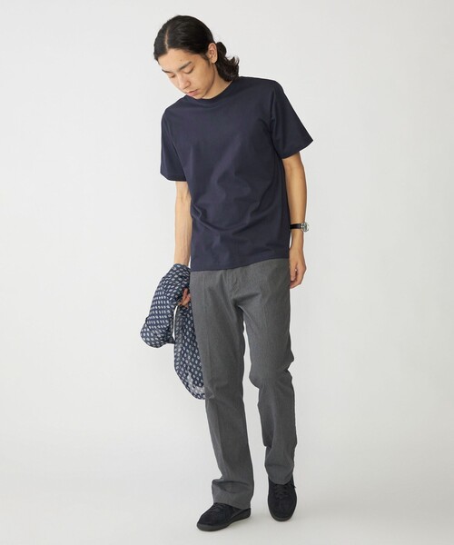 SHIPS（シップス）の「SHIPS:〈抗菌加工〉コットン クルーネック Tシャツ（Tシャツ/カットソー・メンズ・ホワイト/ブラック/ネイビー・LARGE/MEDIUM/SMALL/X-LARGE）」の6枚目の写真